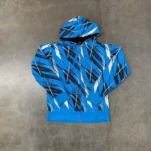 Fox Racing Zip Hoodie Blue Mens size Large